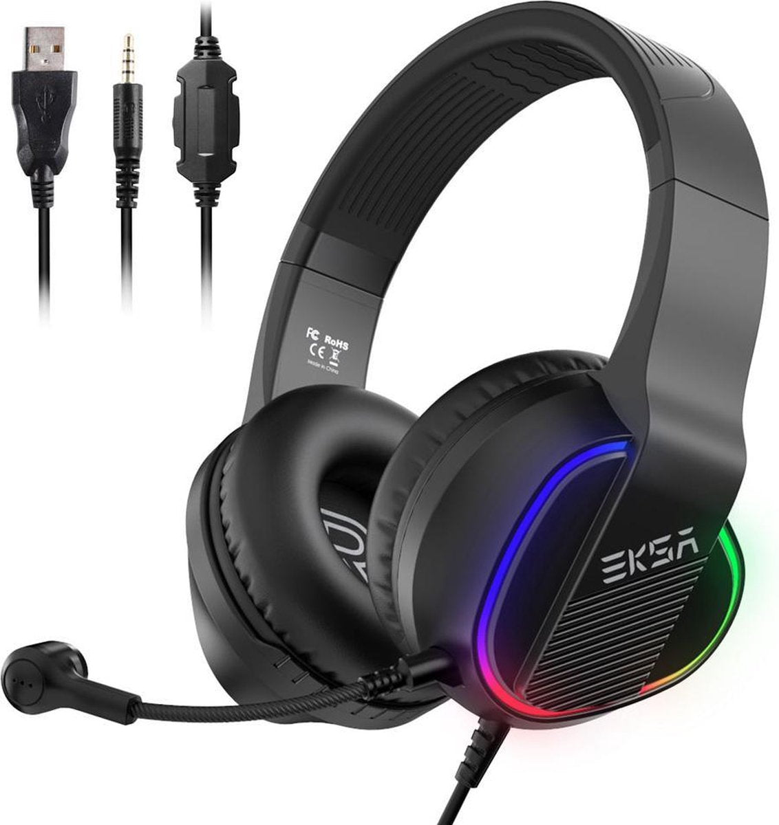 EKSA E400 RGB Gaming Headset for PC