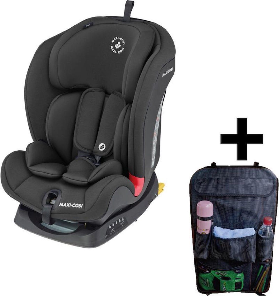 Maxi Cosi Autostoel Titan Basic Black + Gratis Auto Organiser