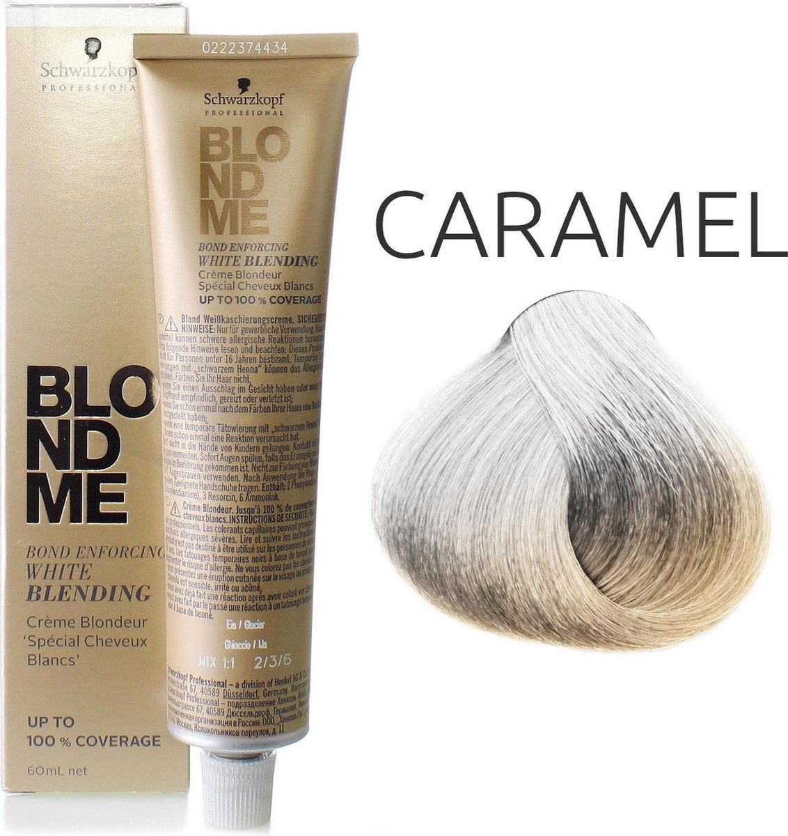 Schwarzkopf Haarverf Blond Me White Blending Crème Blondeur Special Cheveux Blancs W-Irise