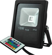 20W LED Schijnwerper RGB IP65 Outdoor - Dimbaar Remote - Zwart