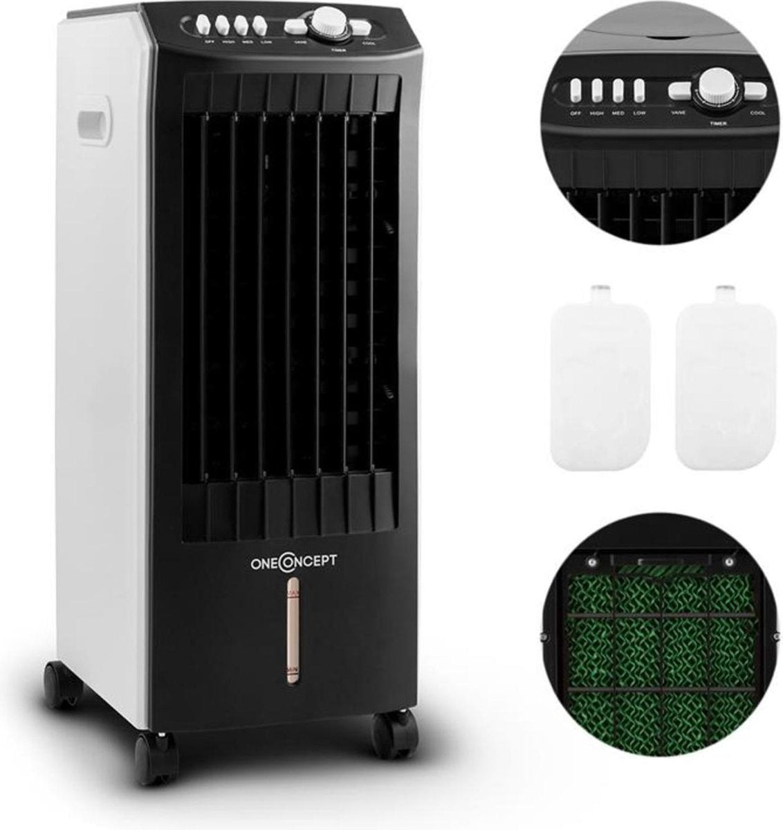oneConcept MCH-1 V2 3-in-1 luchtkoeler ventilator luchtbevochtiger
