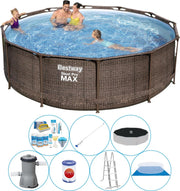 Zwembad Super Deal - Bestway Steel Pro MAX Rattan 366x100 cm