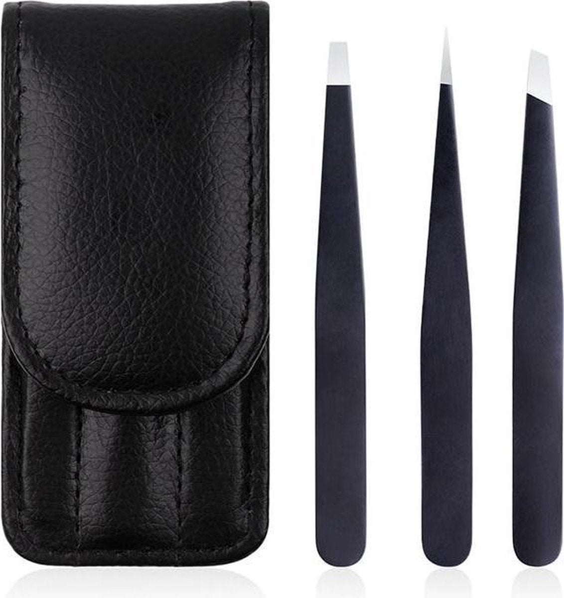Dermarolling Wenkbrauw Pincet Set 3 stuks MJ03
