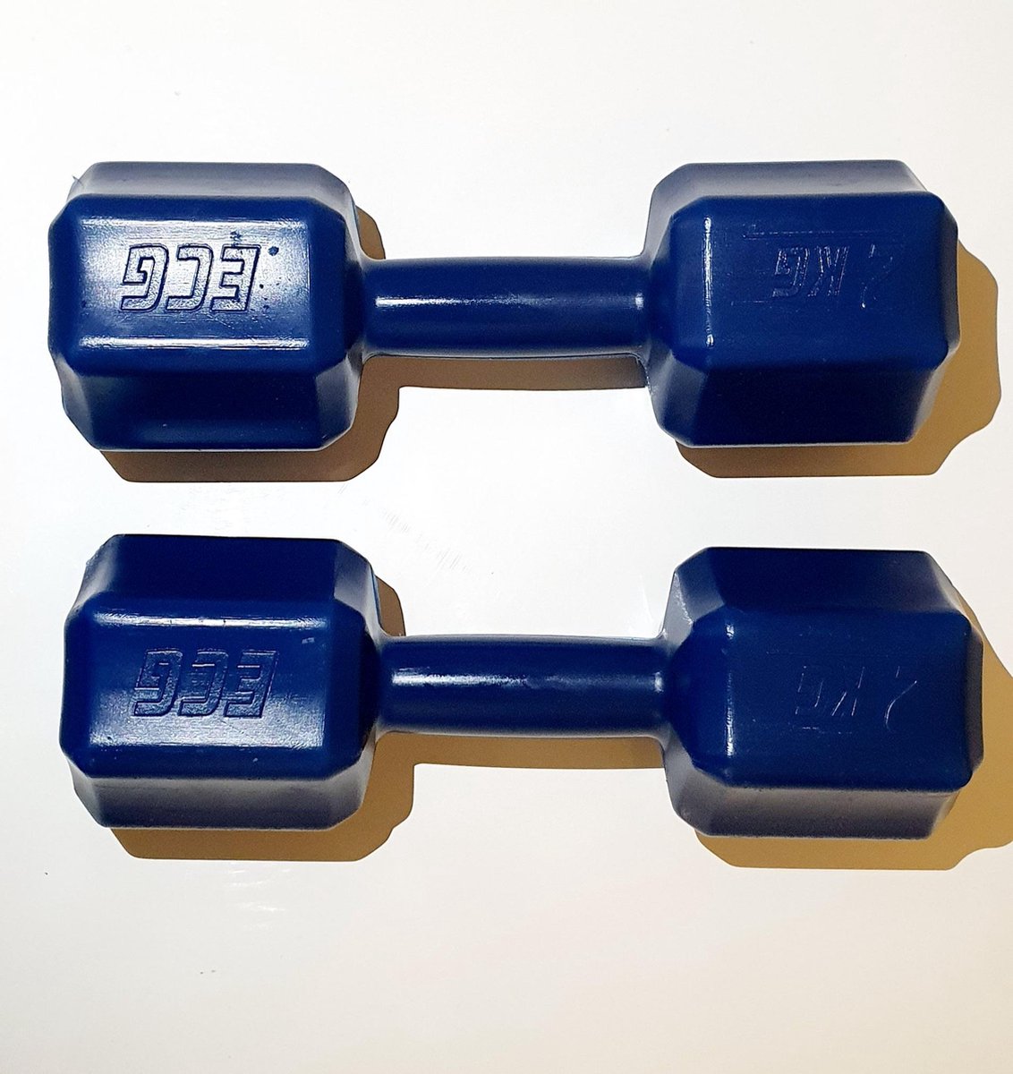 Ecgspor 2 KG Halter Set 2 KG x 2 Totaal 4 KG Gewicht Set Blauw Dumbbell set - 2 x 2 kg - Vinyl