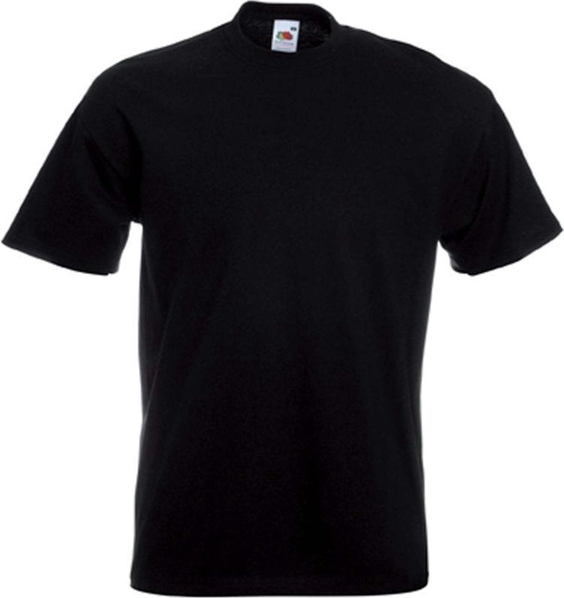 Set van 3x stuks grote maten basic zwarte t-shirts voor heren - voordelige katoenen shirts - Herenkleding