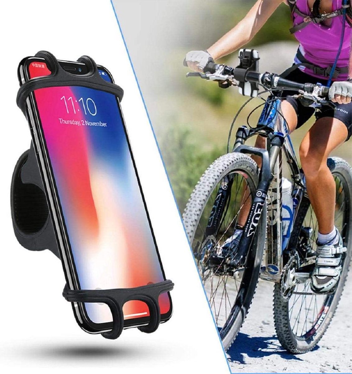 Universele fietstelefoonhouder
