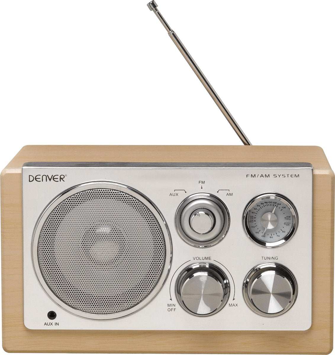 Denver TR-61 - Retro FM radio - Hout