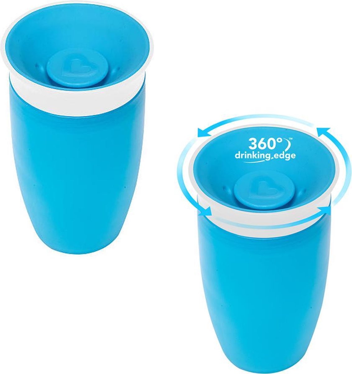 Munchkin - Drinkbeker - Miracle Sippy Cup 360° - Blauw - Set 2 stuks