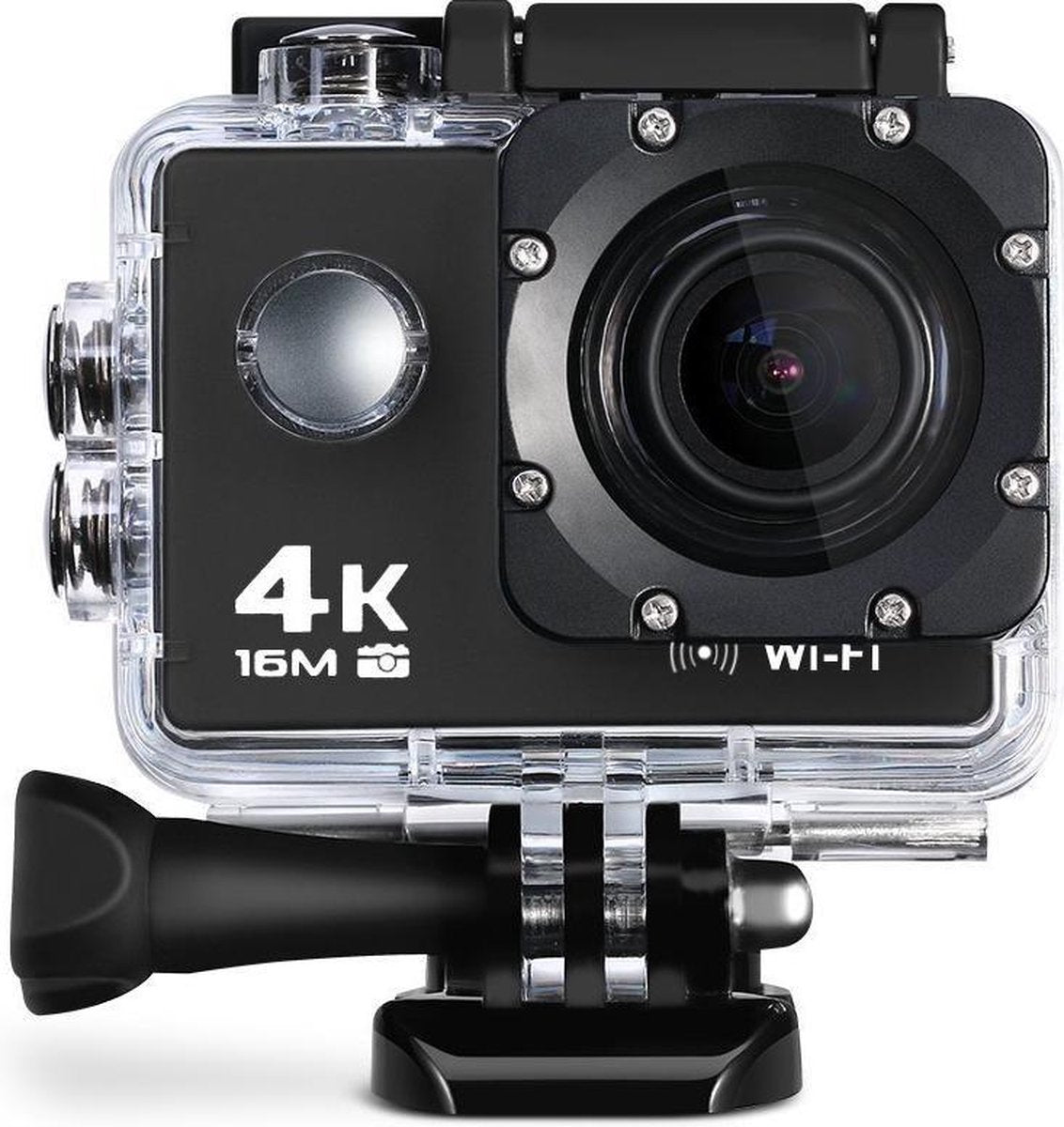 Lipa AT-Q30RM action camera 4K met remote - MIC connectie - Met 21 accessoires- Met waterproof case- Beeldstabilisatie- Met SD 16 GB
