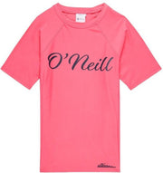 O'Neill - UV-shirt met korte mouwen voor meisjes - Logo - Roze - maat 152-164cm