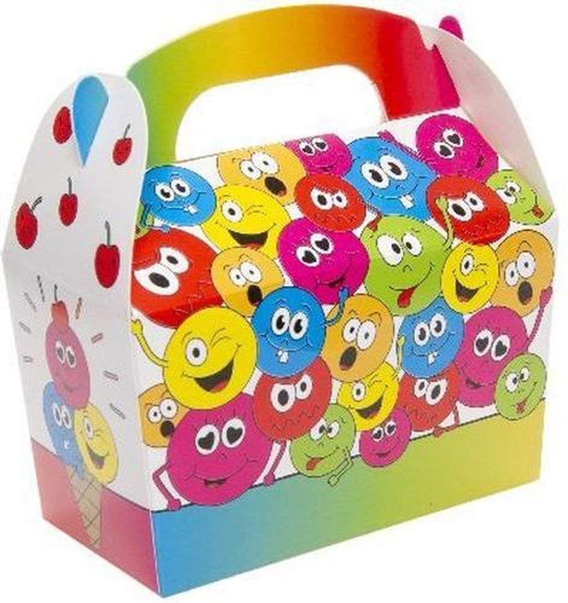 12 Traktatie Doosjes Emotie - lachgezicht uitdeel doosje als alternatief voor uitdeelzakjes - kinderfeestje