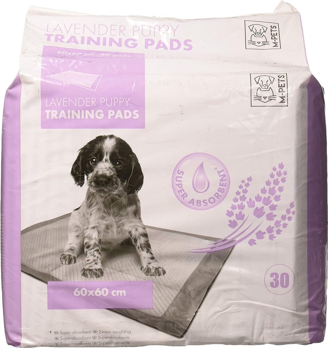 M-pets Trainingpads Lavendel 60 X 60 Cm Textiel Wit 30 Stuks