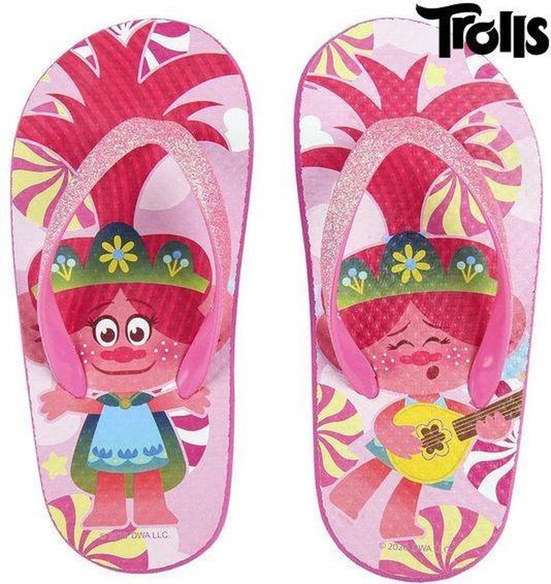 Slippers voor Kinderen Trolls Fuchsia Maat 27