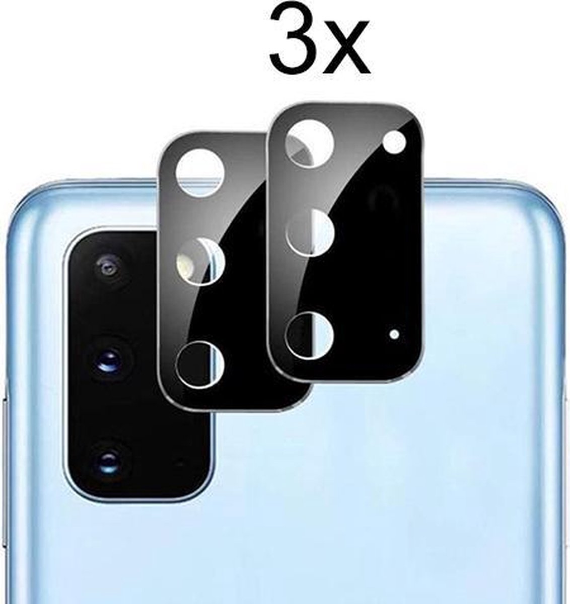 Beschermglas Samsung S20 Screenprotector - Camera Lens Screenprotector - 3x