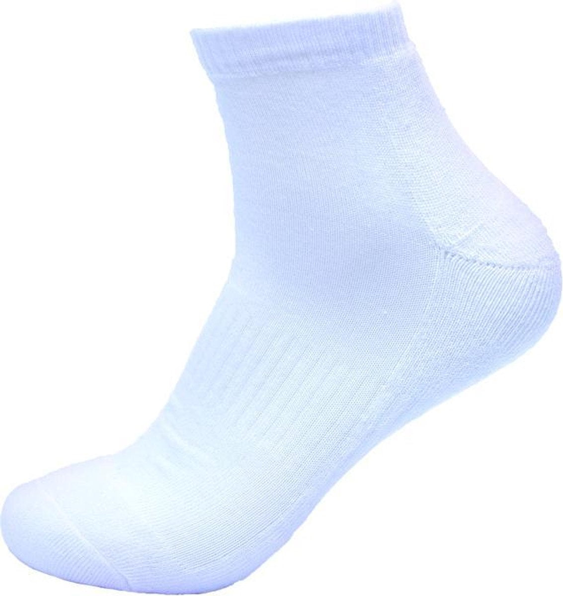 6 Paar Donex quarter sneakersokken badstof wit 43-45