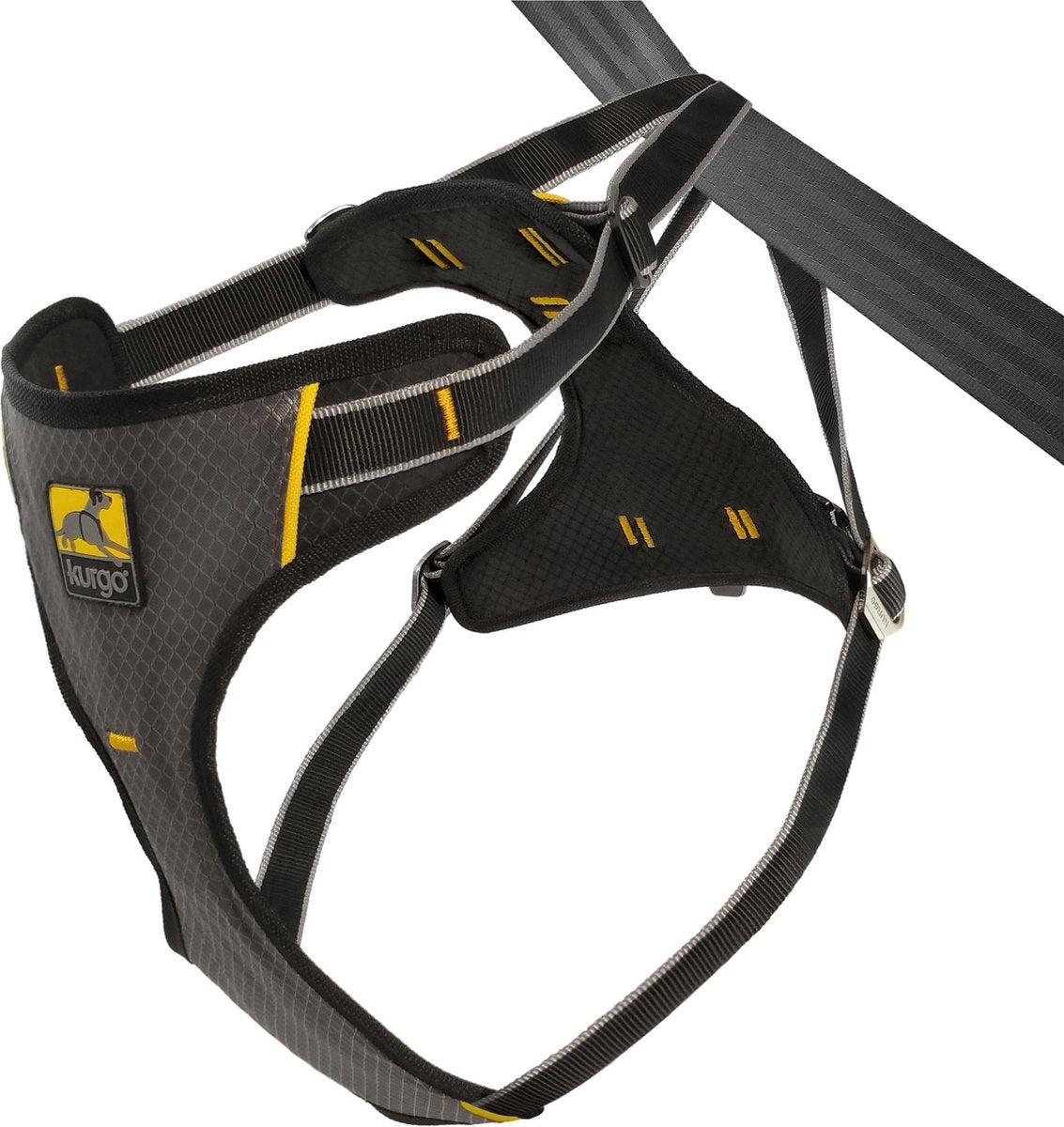 Kurgo - Impact Dog Car Harness -Black/Charcoal - Small