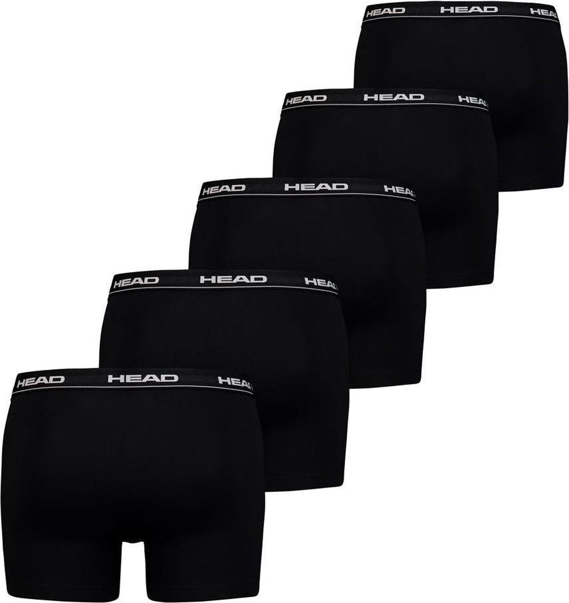 HEAD 5-pack boxershorts basic zwart-S