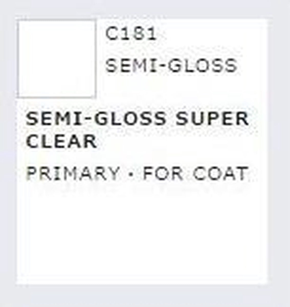 Mrhobby - Mr. Color 10 Ml Semi-gloss Super Clear (Mrh-c-181)