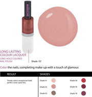 LONG LASTING COLOUR LACQUER 02 LONG HOLD NAIL POLISH 10ML