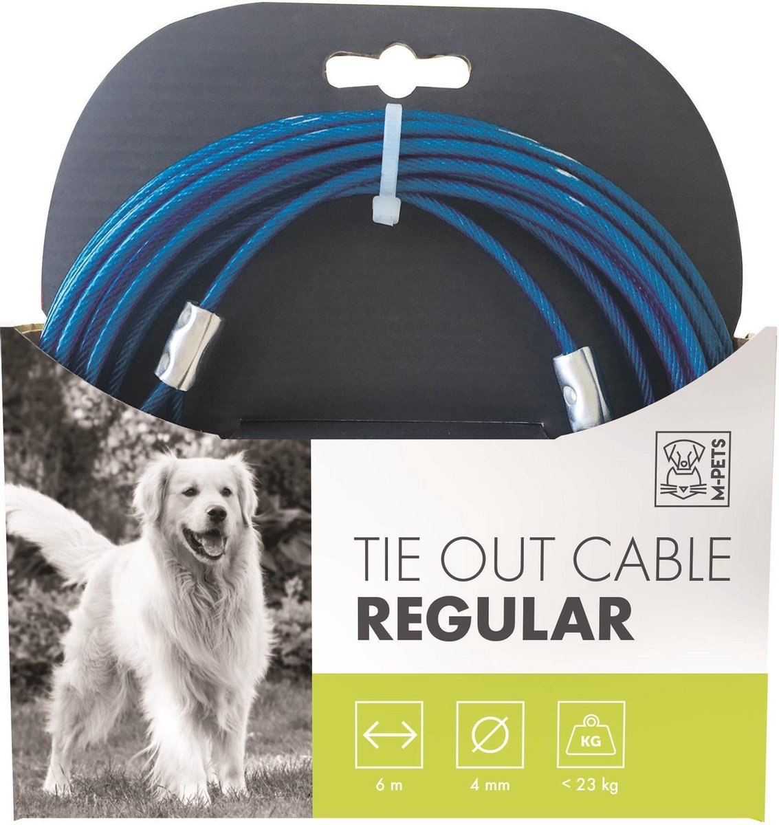 M-pets Hondenlijn 3 Meter Staal Blauw