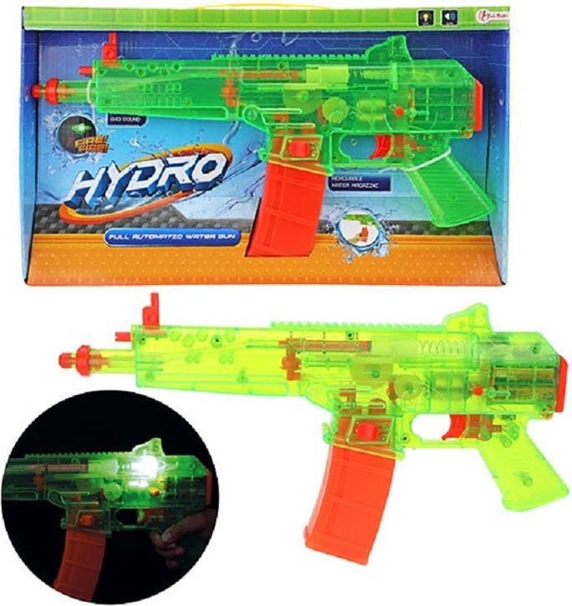 Waterpistool/waterpistolen groen 43 cm
