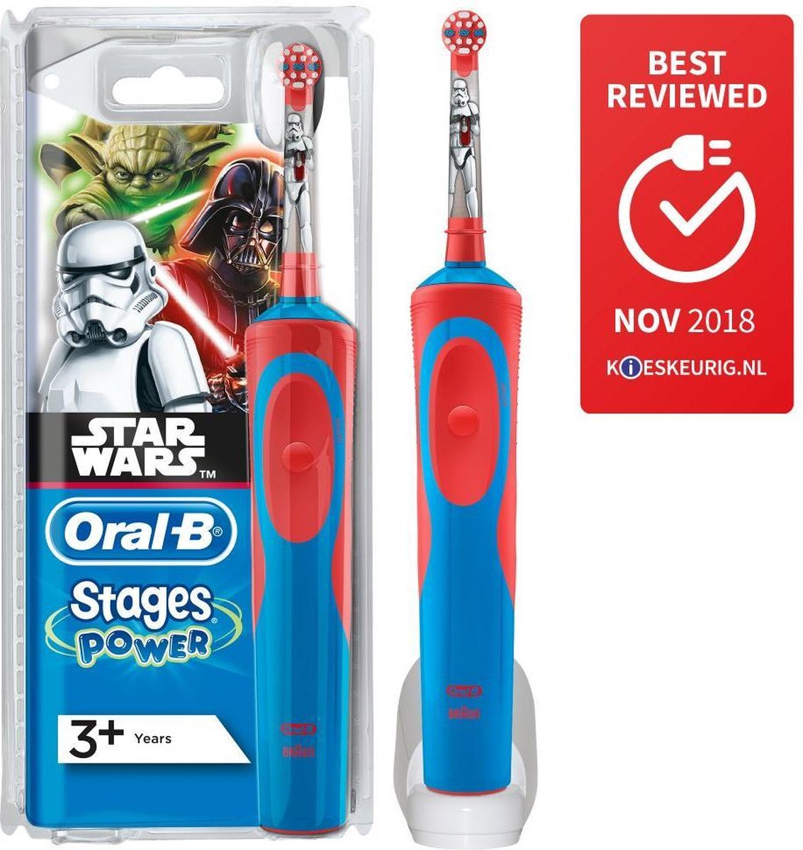 Oral-B Vitality Star Wars - Elektrische Tandenborstel Voor Kinderen - 1 Handvat en 1 Opzetborstels