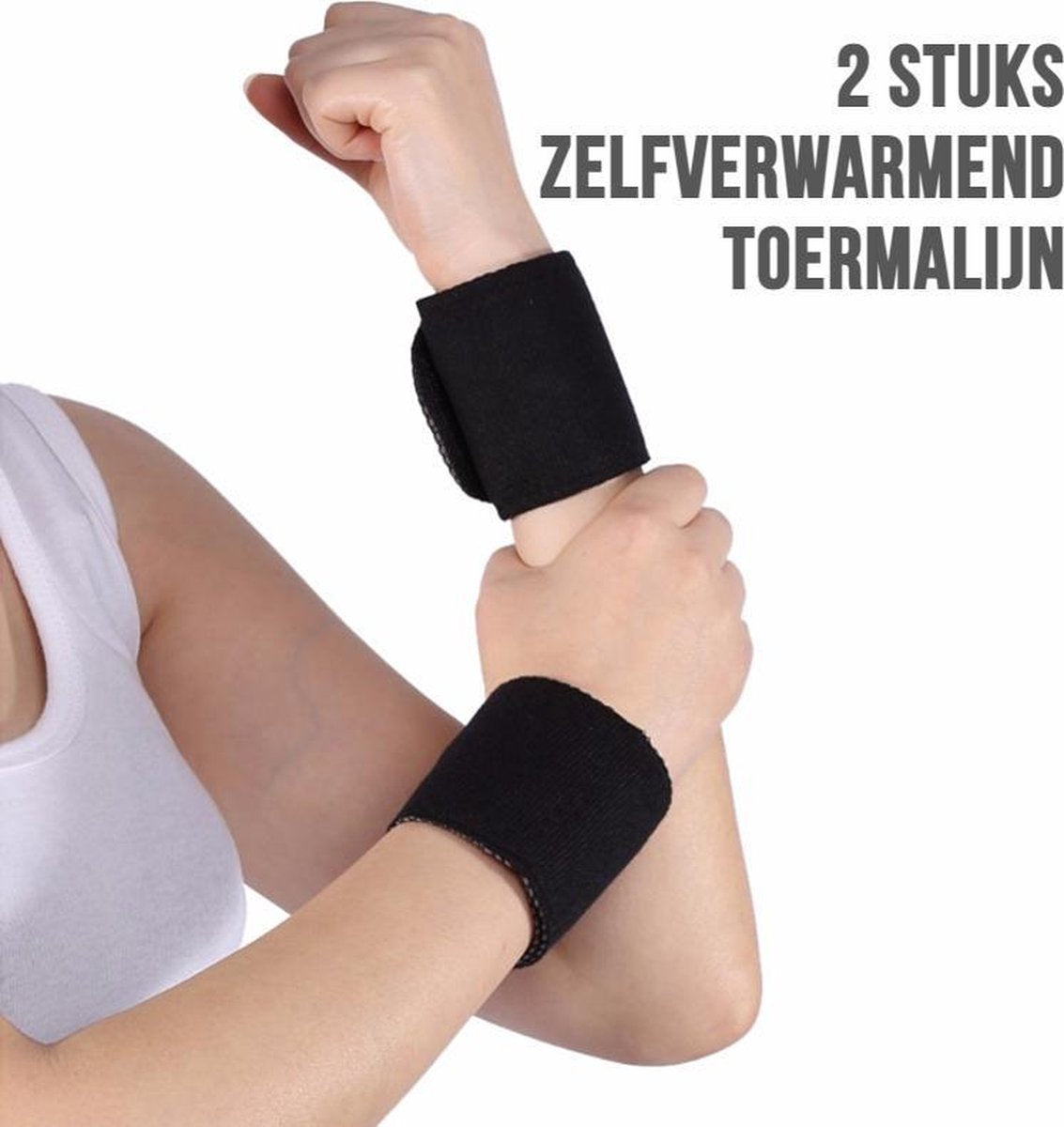 Allernieuwste 2 STUKS Orthopedische Toermalijn Infrarood Magnetische Massage Zelfverwarmend - Polsen - Polsklachten Brace - Artritis - Gewrichtspijn - Spierpijn - Hyperplasie