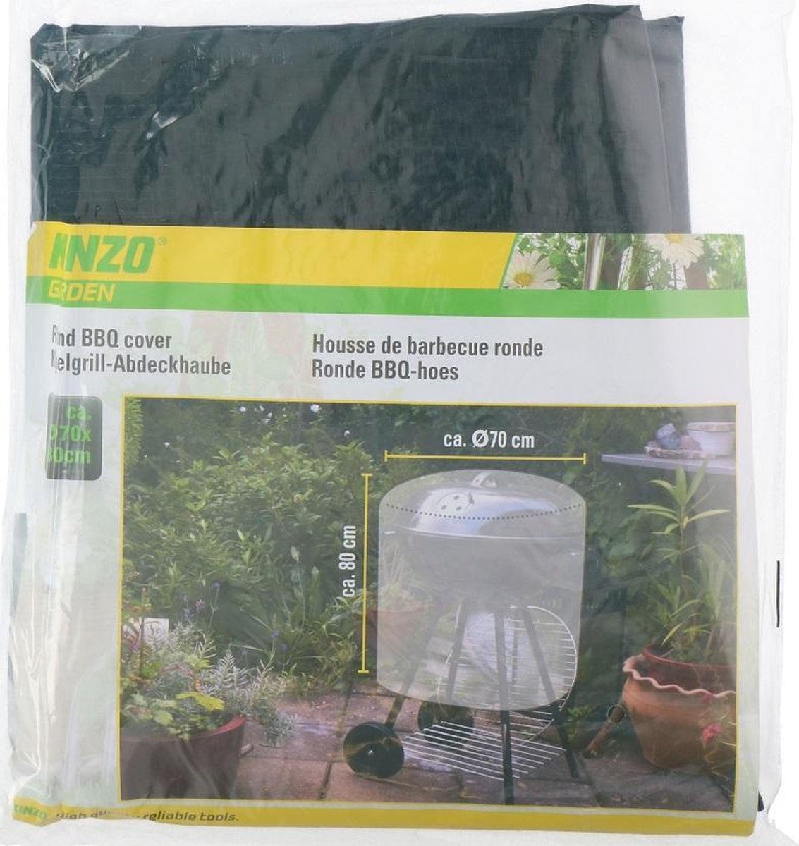 Kinzo BBQ-hoes - rond - Ø 70 cm - 80 cm hoog