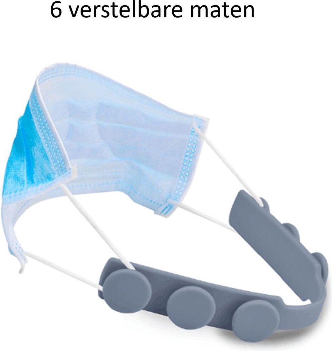 2 STUK Siliconen Mondkapje Houder kleur wit- Voorkomt Irritatie en Pijn - Houdt uw Mondkapje Strak - Earbuddies - Ear Savers - Earsaver - Mondkapje Verlenger - Mondmasker Houder - Aantrekhulp - Oorbeschermer - Sileconen - Band - Haakje