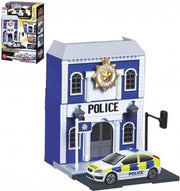 Bburago BBURAGO CITY POLICE STATION + 1 CAR 'BUILD YOUR CITY'  "kit" div. schaalmodel 1:43