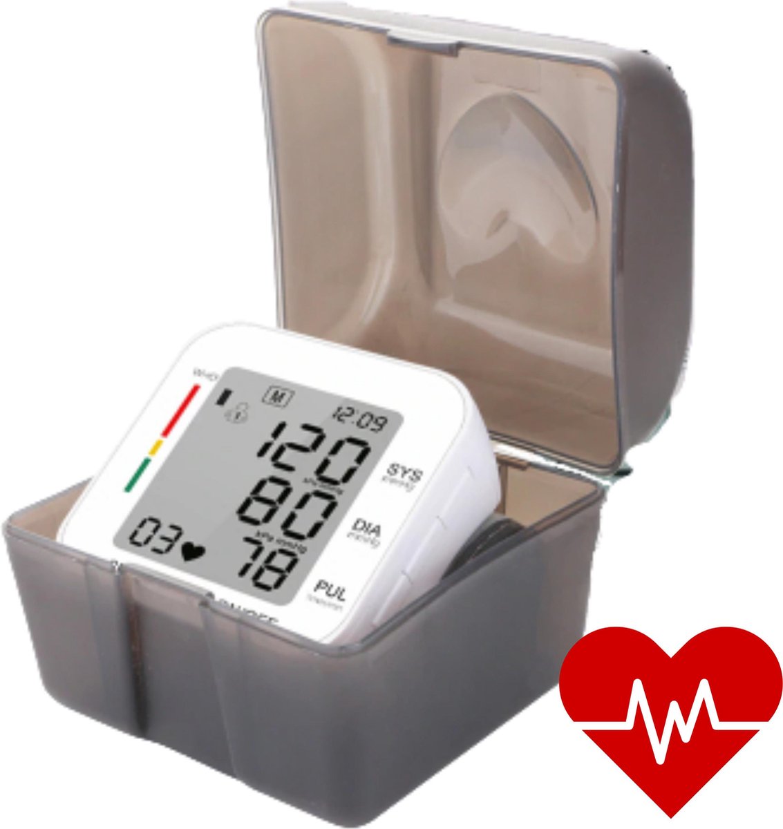 HMerch™ Bloeddrukmeter Pols - Bloeddruk en Hartslag Meter Pols - Systolisch / Diastolisch - Inclusief opbergdoosje - Polsbloeddrukmeter - Bloed Druk Meten - Hartslagmeter