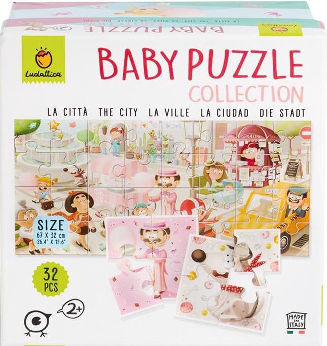 Ludattica Legpuzzel Baby Puzzle City Junior Karton 32 Stukjes
