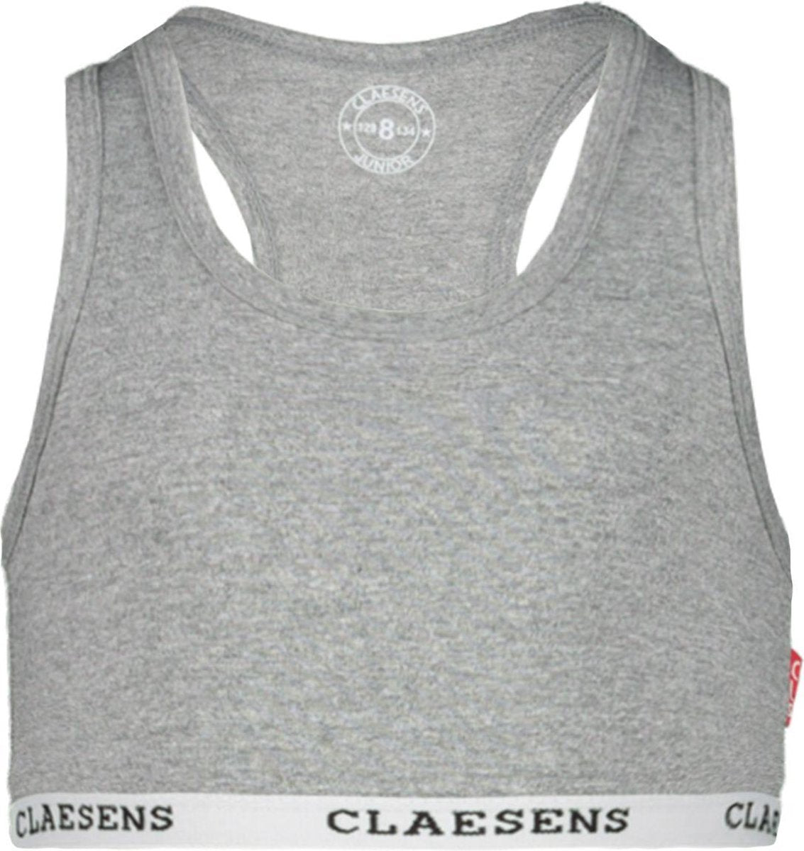 Claesen's Meisjes Crop Top - Grey - Maat 128-134