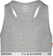 Claesen's Meisjes Crop Top - Grey - Maat 128-134