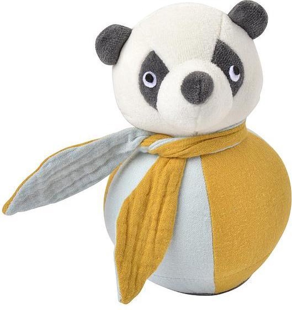 Kikadu - Tuimel knuffel met geluidje - Panda - 100% handgemaakt & 100% organisch!
