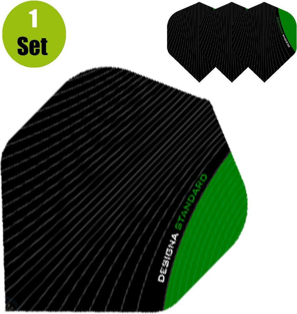 Designa Standaard Dartflights - Groen- ()