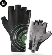 ROCKBROS half vinger heren dames racefiets handschoenen antislip gel pad fiets maat S 2 kleuren racefiets fietshandschoenen/ROCKBROS demi-doigt hommes femmes gants de vélo de anti-dérapant vélo taille S 2 couleurs vtt vélo de route gants de cyclisme