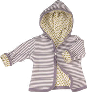 Pigeon Organics | Ditsy Reversible hoody Lavender/yellow-0-5 maanden