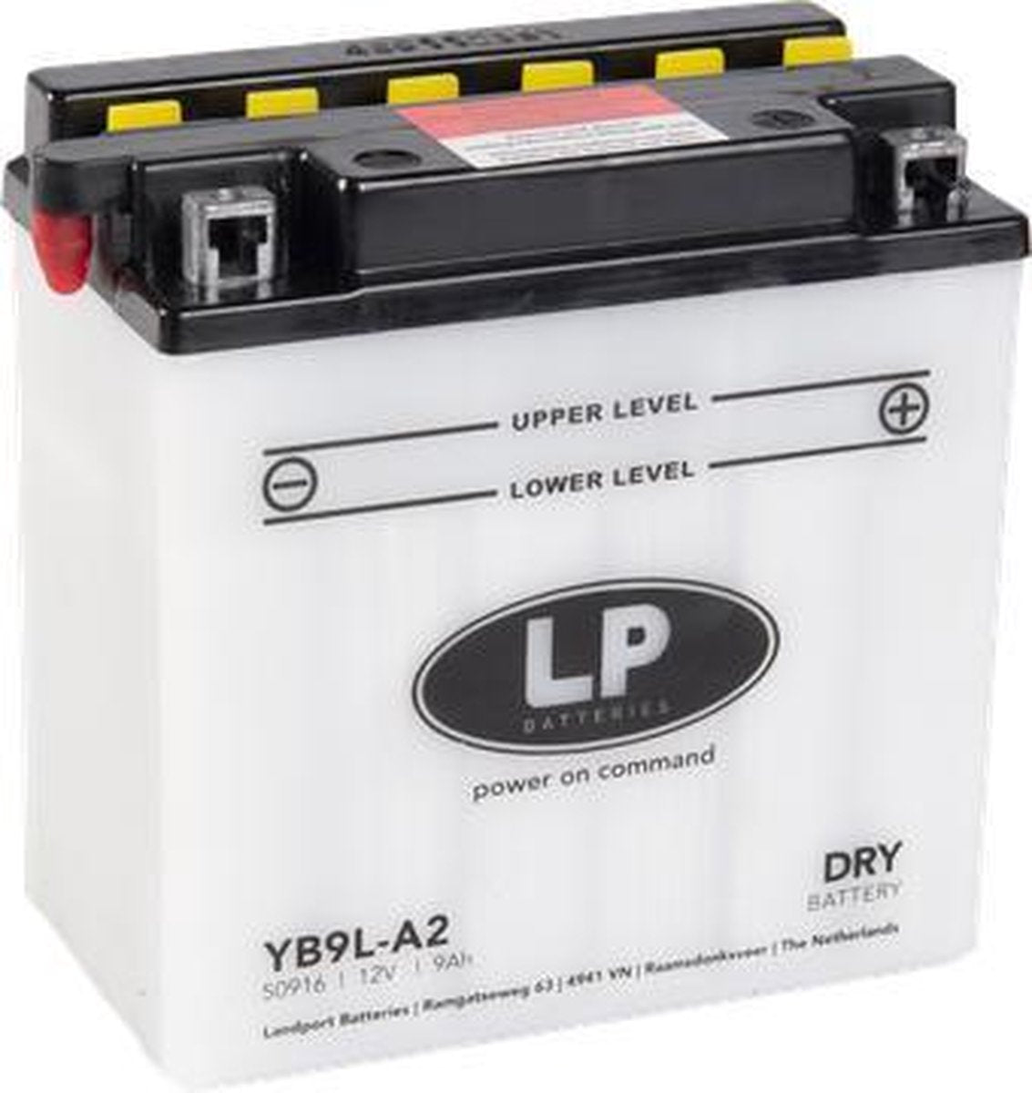 Landport Dry Motor/Scooter Accu YB9L-A2 | 12V / 9AH / 90CCA |