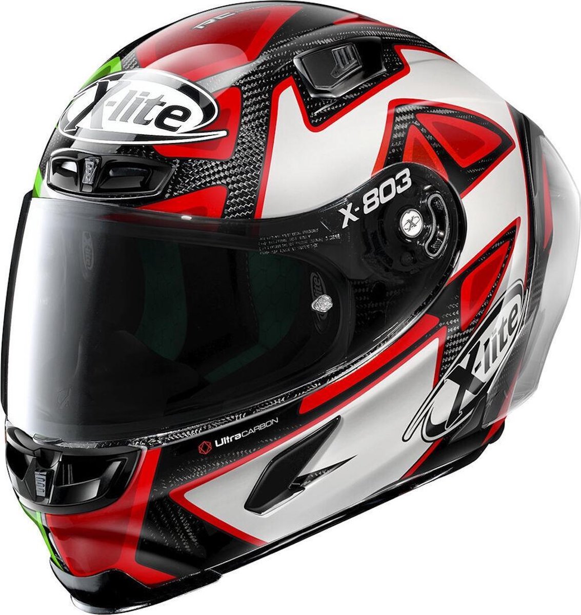 X-Lite X-803 Rs Ultra Carbon Petrucci Misano 028 Full Face Helmet L