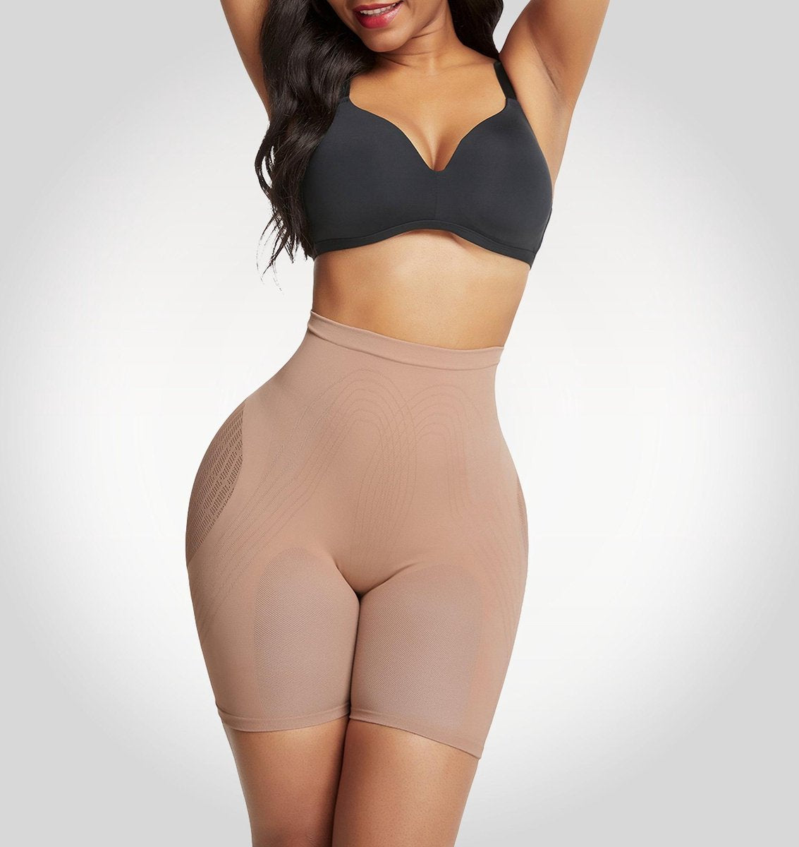 Bella Fit™ Melany - afslank body shapewear sterke compressie XL/XXL / Zwart