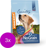 Fokker Country No Grain - Hondenvoer - 3 x 2.5 kg