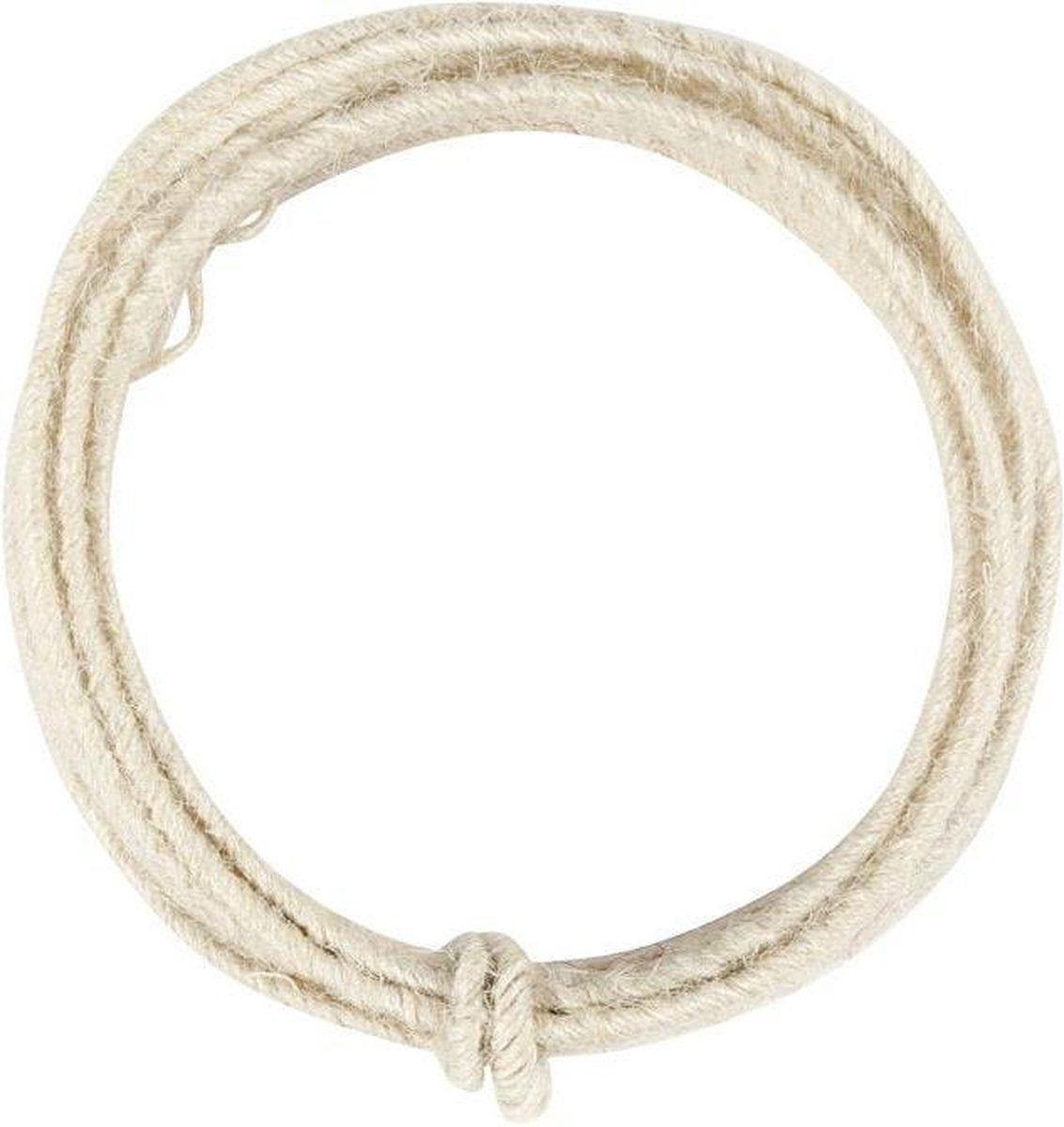 Jute koord. wit. dikte 2-4 mm. 3 m/1 doos