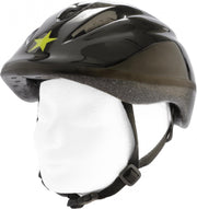 Pexkids Fietshelm Sterren Junior Pvc Zwart/geel Maat 52-56 Cm
