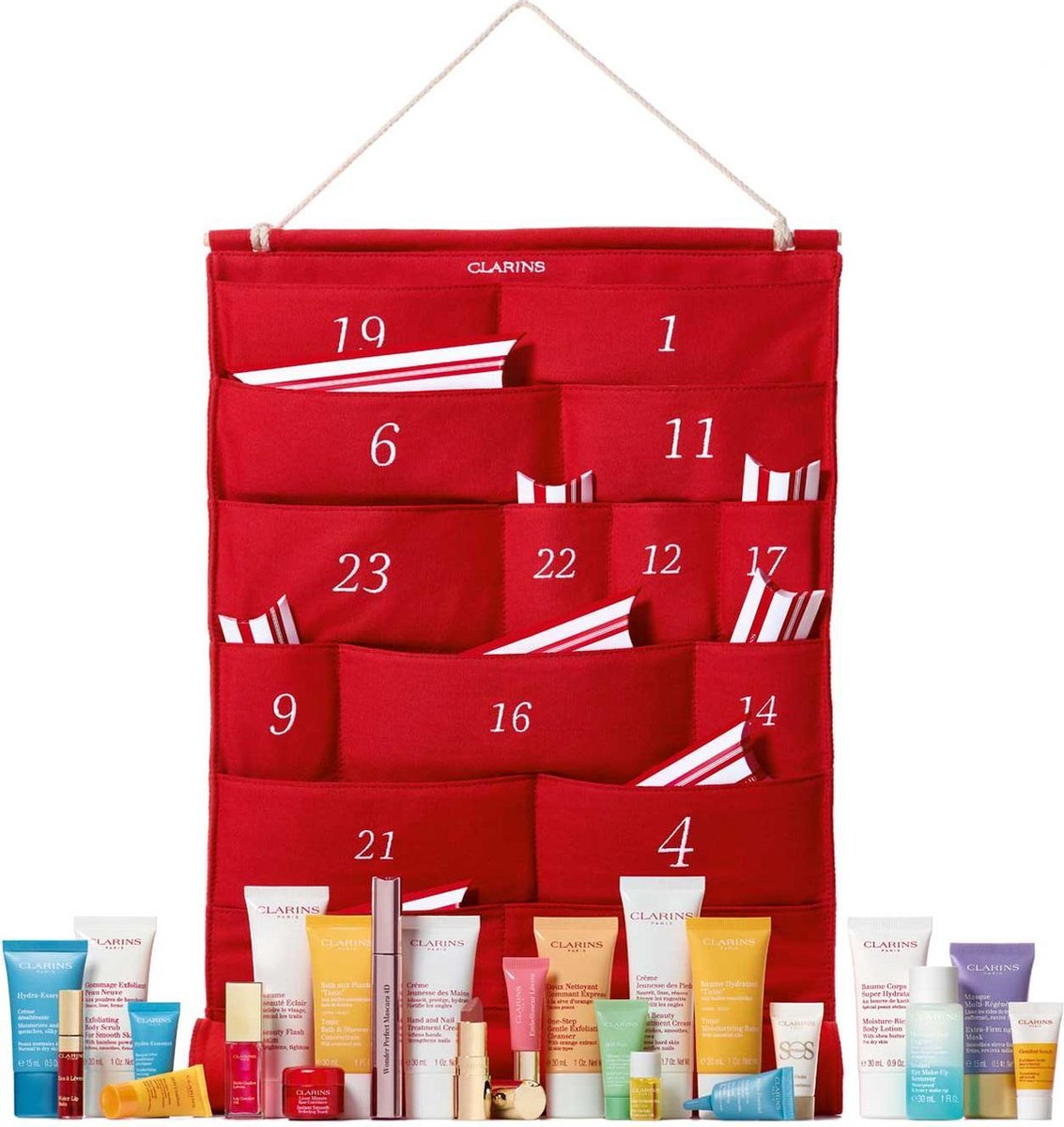 Clarins 24 days Adventskalender 24 beauty days! Limited Edition make-up & verzorgingsset + Cadeau set - giftset - Cadeautip!