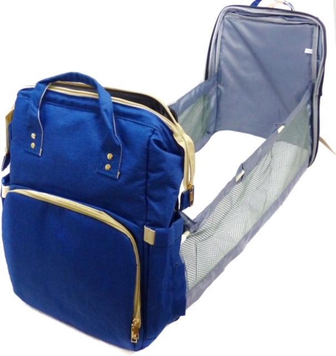 Multifunctionele uitklapbare Luiertas inclusief babybed