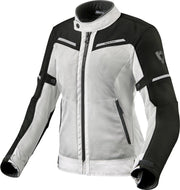 REV'IT! Airwave 3 Lady Silver Black Textile Motorcycle Jacket  38