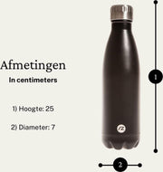 Sternitz - Thermofles - Waterfles - Drinkfles - Roestvrije Staal - 500ml - 2 Stuks