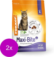 Fokker Cat Maxi-Bite - Kattenvoer - 2 x 2.5 kg