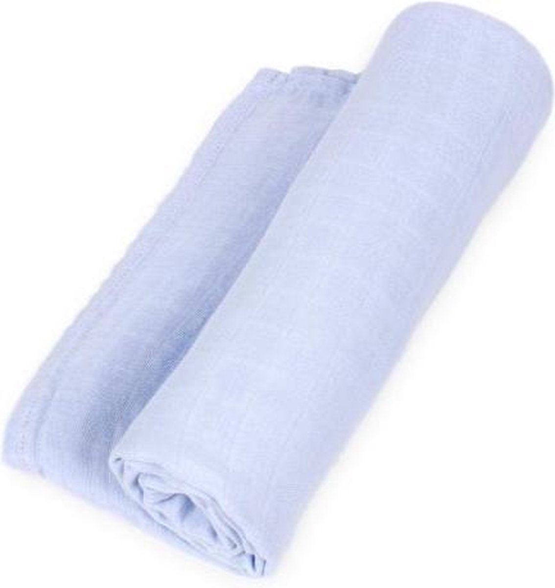 Interbaby Wikkeldeken Junior 120 X 120 Cm Katoen Blauw
